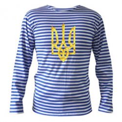 Тельняшка с длинным рукавом Золотий герб - PrintSalon