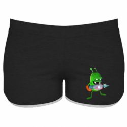 Женские шорты Zombie catchers-PrintSalon Женские шорты Zombie catchers