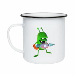 Кружка емальована Zombie catchers - PrintSalon