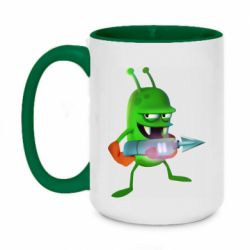 Чашка двухцветная 420ml Zombie catchers-PrintSalon Чашка двухцветная 420ml Zombie catchers