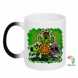 Чашка-хамелеон Zombie vs Plants players