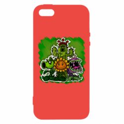 Чохол для iphone 5/5S/SE Zombie vs Plants players - PrintSalon
