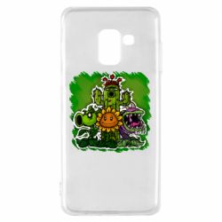 Чохол для Samsung A8 2018 Zombie vs Plants players - PrintSalon
