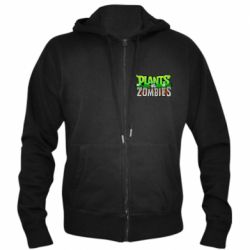 Мужское худи на молнии Zombie vs Plants - PrintSalon