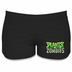 Женские шорты Zombie vs Plants - PrintSalon