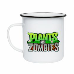 Кружка эмалированная Zombie vs Plants - PrintSalon