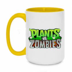 Чашка двухцветная 420ml Zombie vs Plants - PrintSalon