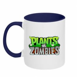 Чашка двухцветная 320ml Zombie vs Plants - PrintSalon