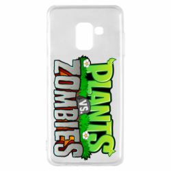Чехол для Samsung A8 2018 Zombie vs Plants - PrintSalon