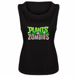 Женская майка Zombie vs Plants - PrintSalon