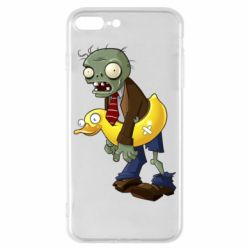 Чехол для iPhone 8 Plus Zombie with a duck - PrintSalon