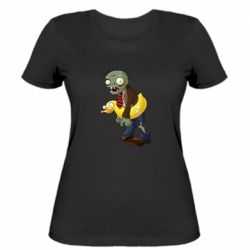 Женская футболка Zombie with a duck - PrintSalon