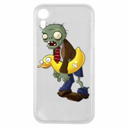 Чехол для iPhone XR Zombie with a duck - PrintSalon