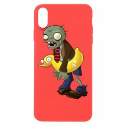 Чехол для iPhone Xs Max Zombie with a duck - PrintSalon