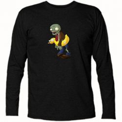 Футболка с длинным рукавом Zombie with a duck - PrintSalon