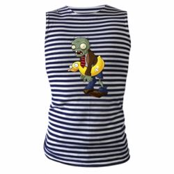 Майка-тельняшка Zombie with a duck - PrintSalon