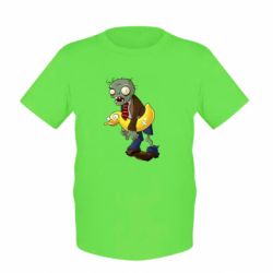 Детская футболка Zombie with a duck - PrintSalon