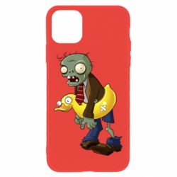 Чехол для iPhone 11 Zombie with a duck - PrintSalon