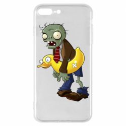 Чехол для iPhone 7 Plus Zombie with a duck - PrintSalon