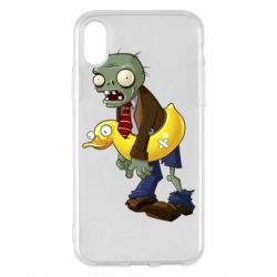 Чехол для iPhone X/Xs Zombie with a duck