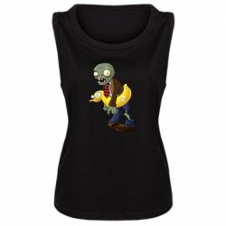 Женская майка Zombie with a duck-PrintSalon Женская майка Zombie with a duck