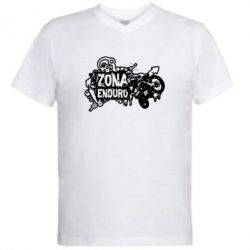 Чоловіча футболка з V-подібним вирізом Zona Enduro - PrintSalon
