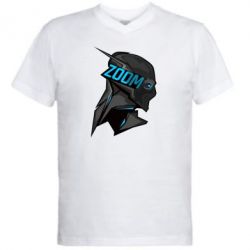 Мужская футболка  с V-образным вырезом Zoom - PrintSalon