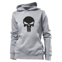 Женское худи Зубастый череп - PrintSalon