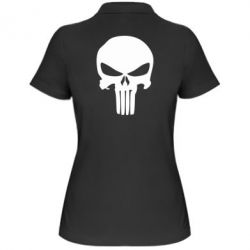 Женское поло Зубастый череп - PrintSalon