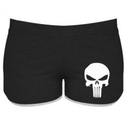 Женские шорты Зубастый череп - PrintSalon
