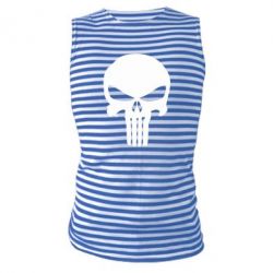 Майка-тельняшка Зубастый череп - PrintSalon