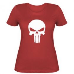 Женская футболка Зубастый череп - PrintSalon