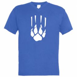 Мужская футболка  с V-образным вырезом Зверский охотник - PrintSalon