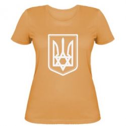 Женская футболка Звезда Давида+герб