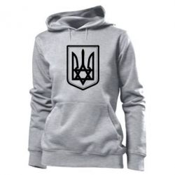 Женское худи Звезда Давида+герб