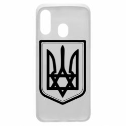 Чехол для Samsung A40 Звезда Давида+герб - PrintSalon