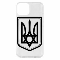 Чехол для iPhone 14 Звезда Давида+герб - PrintSalon