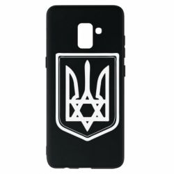 Чехол для Samsung A8+ 2018 Звезда Давида+герб - PrintSalon
