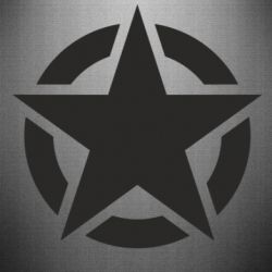 Наклейка Зірка Капітана Америки - PrintSalon