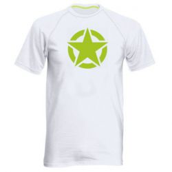 Чоловіча футболка для спорту Зірка Капітана Америки - PrintSalon