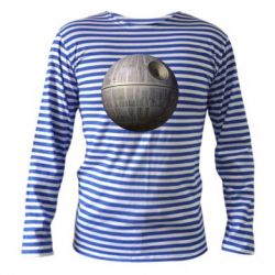 Тельняшка с длинным рукавом Звезда смерти - PrintSalon