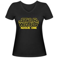 Женская футболка с V-образным вырезом Звездные Войны: Бродяга Один - PrintSalon